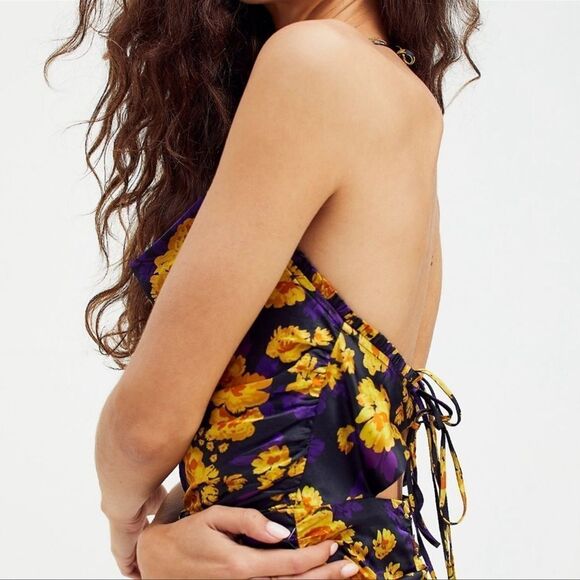 For love & Lemons x free people ruched spaghetti dress - Picture 5 of 11